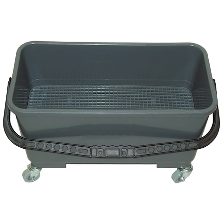 Golden Star 6 gal Bucket With Wheels, Gray MBU16GWT